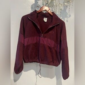 PINK Victoria's Secret Burgundy Bomber Jacket C048
